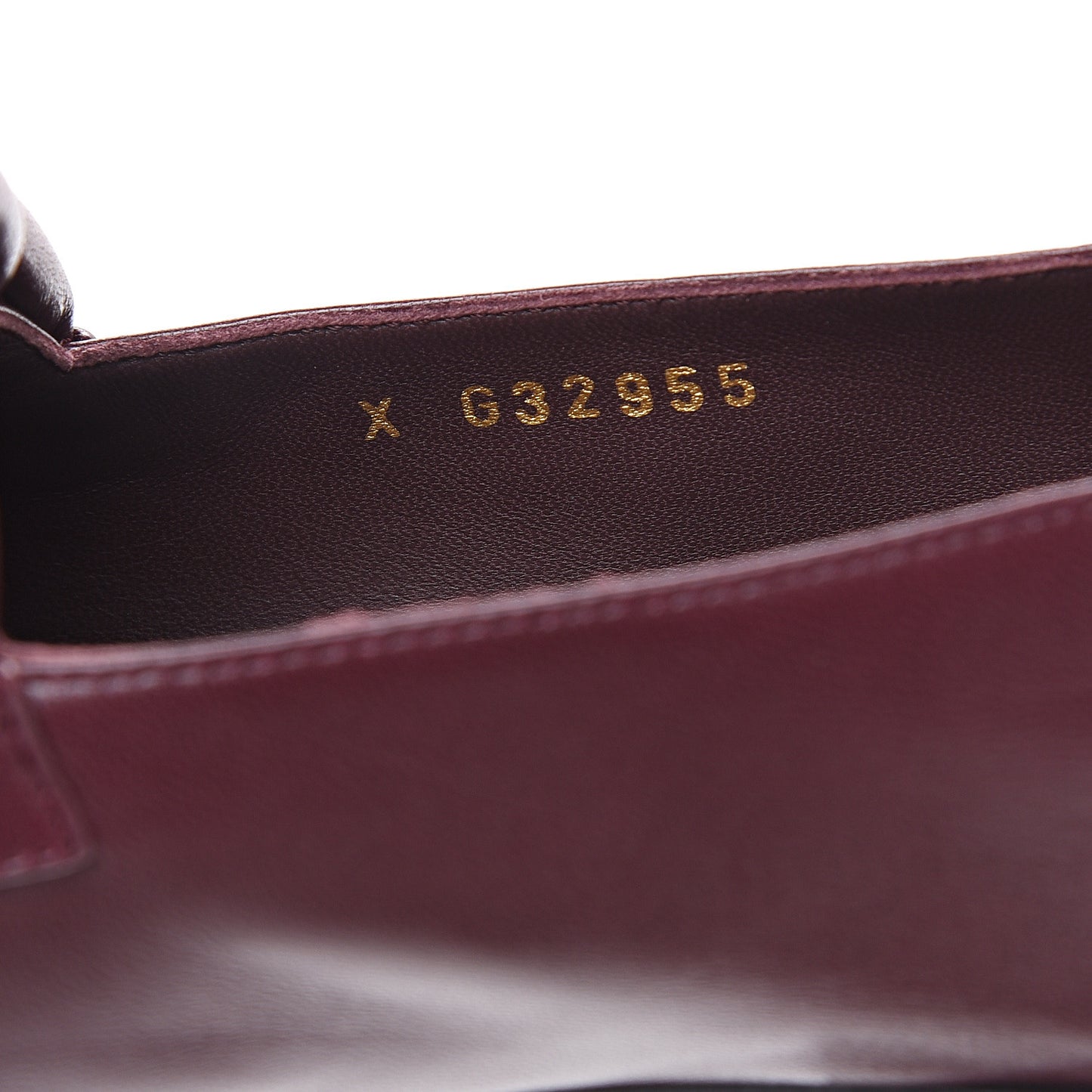 Lambskin CC Braided Chain Loafers 38 Bordeaux