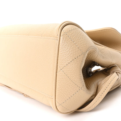 Chanel Grained Calfskin Stitched Urban Essentials Small Shopping Bag Beige 10 of 10