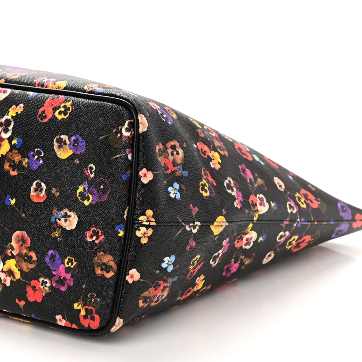 Givenchy Textured Coated Canvas Floral Print Large Antigona Tote Black Multicolor 7 of 8
