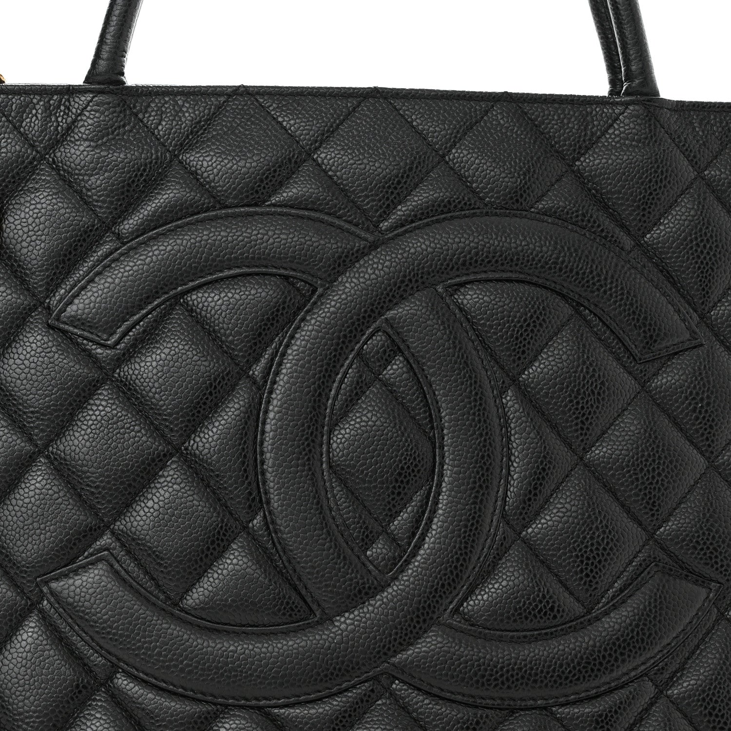 Chanel Caviar Quilted Medallion Tote Black 8 of 10