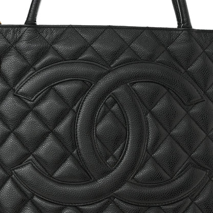 Chanel Caviar Quilted Medallion Tote Black 8 of 10