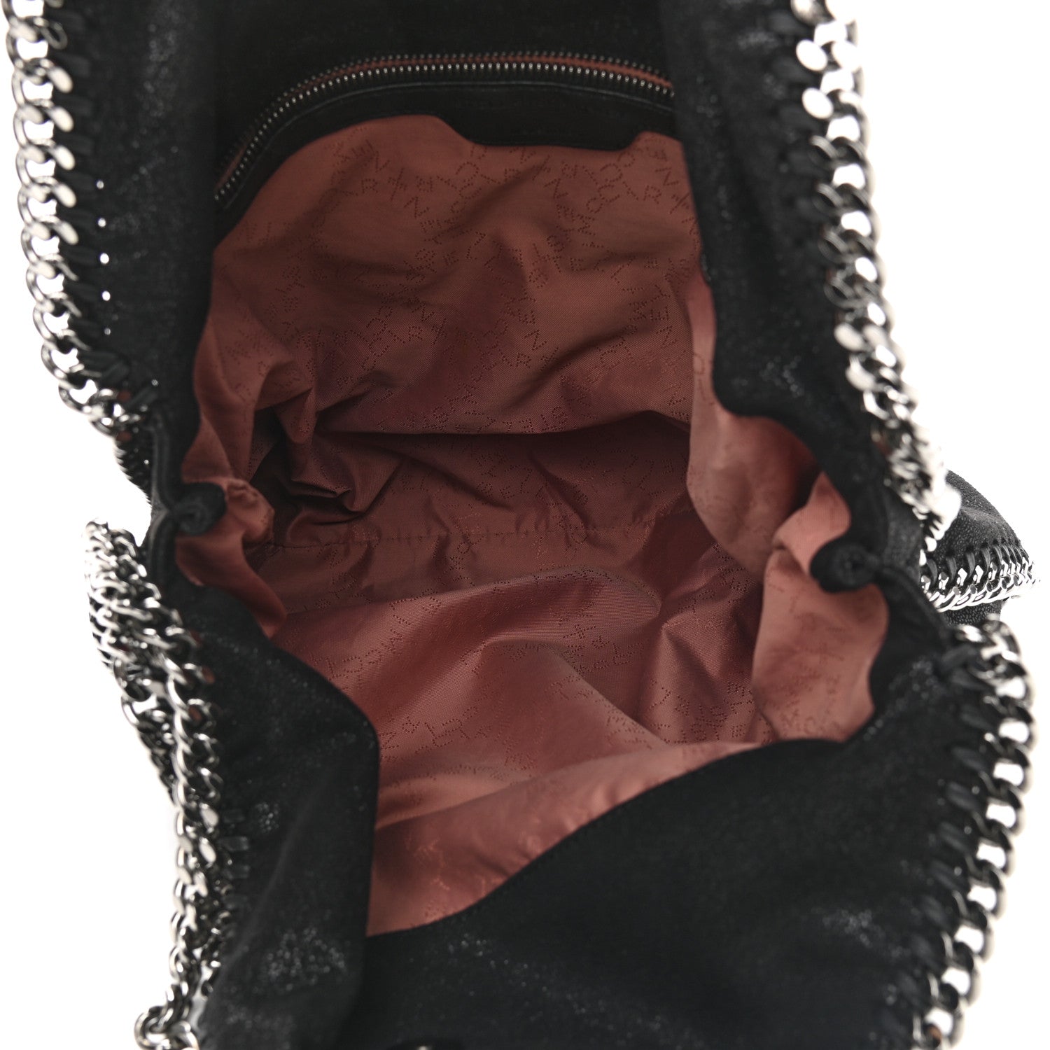Stella McCartney Shaggy Deer Falabella Fold Over Tote Black 5 of 9