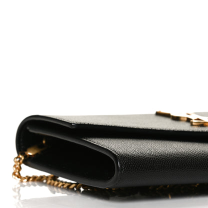 Saint Laurent Grain De Poudre Uptown Chain Wallet Black 8 of 9