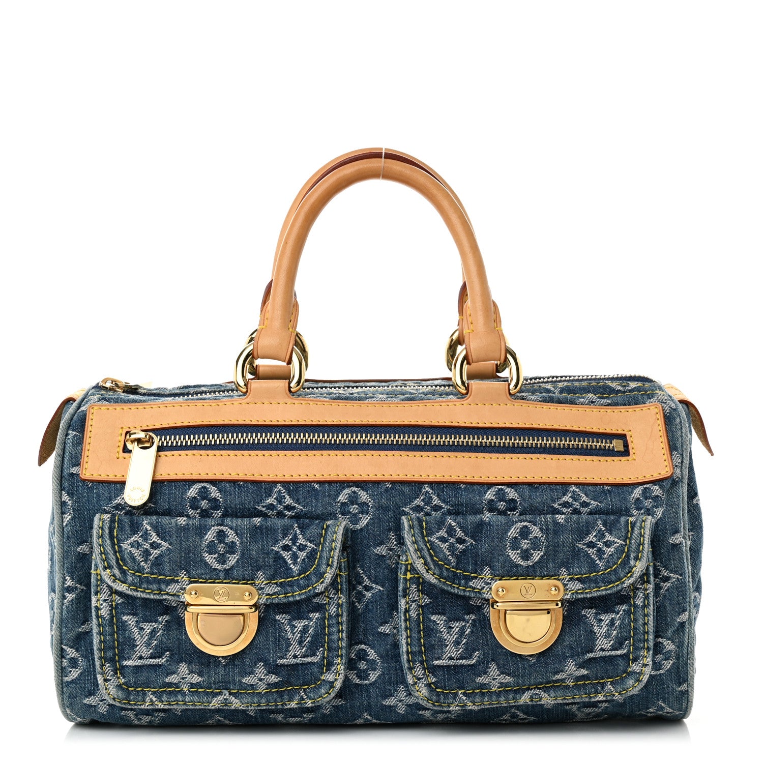 Louis Vuitton Monogram Denim Neo Speedy Blue 1 of 12