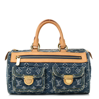 Louis Vuitton Monogram Denim Neo Speedy Blue 1 of 12