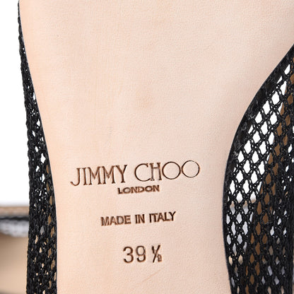 Jimmy Choo Nappa Mesh Hettie Pointed Flats 39.5 Moss 8 of 9