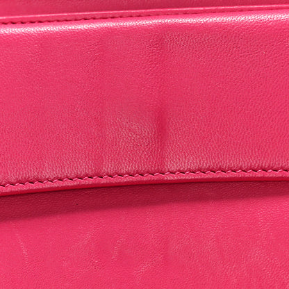 Chanel Lambskin Quilted Large Flap Wallet Fuchsia 10 of 10