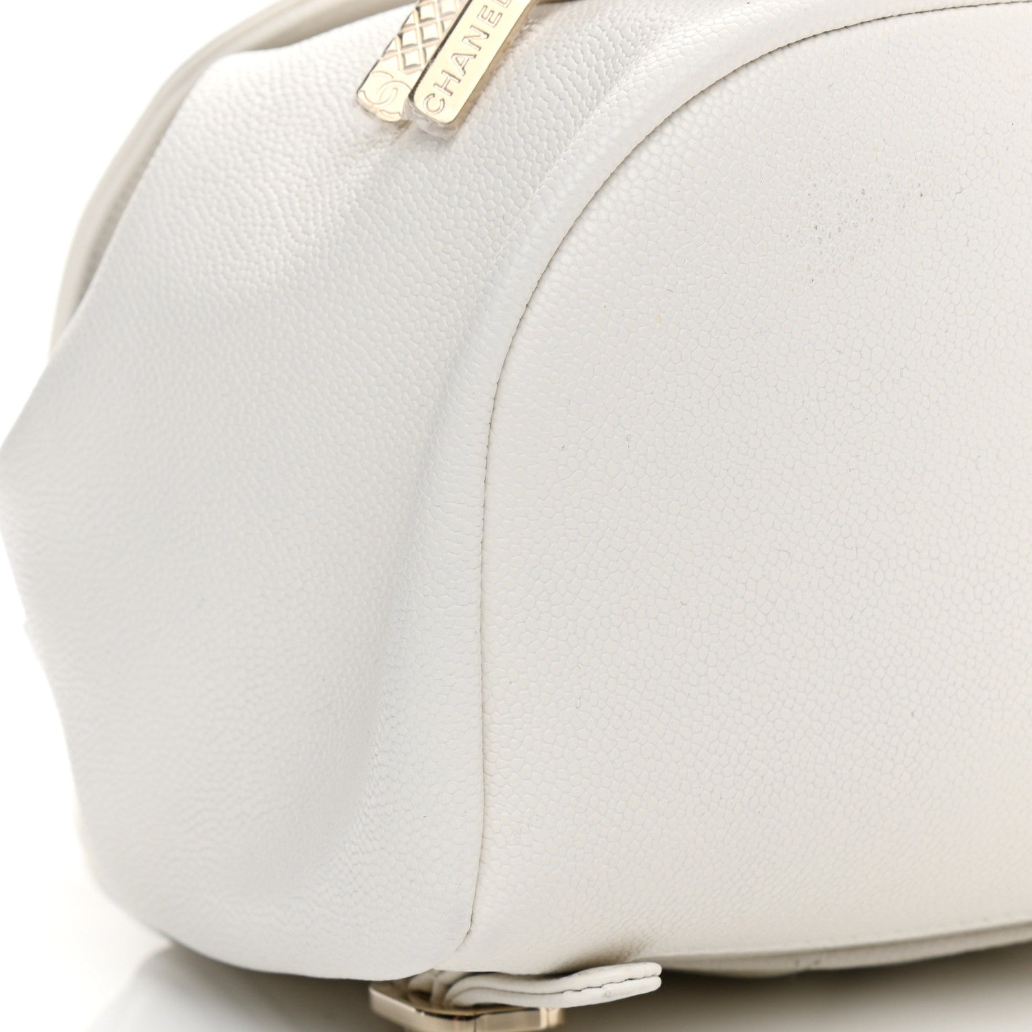 Chanel Caviar Quilted Mini Business Affinity Backpack White 9 of 11
