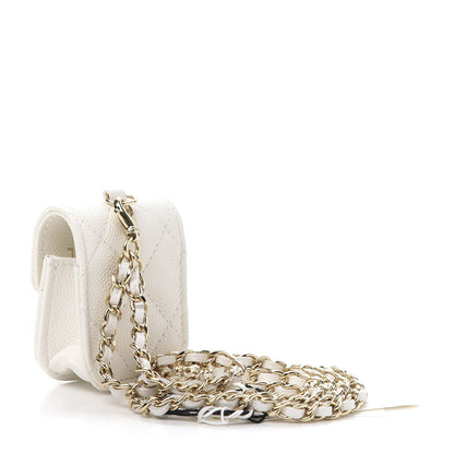 Chanel Caviar Quilted Airpods Case White 3 of 10