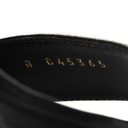 Chanel Lambskin Logo Platform Sandals 36.5 Black 7 of 10