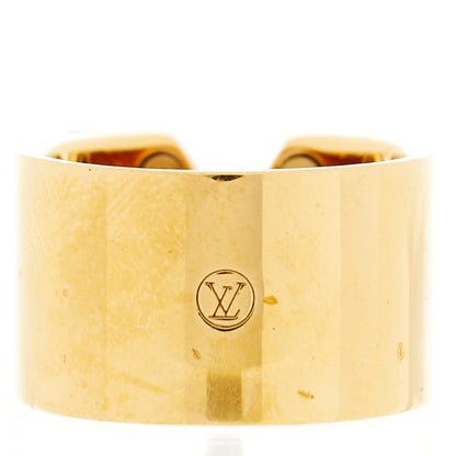 Louis Vuitton Brass Essential V Ring L Gold Silver 3 of 5