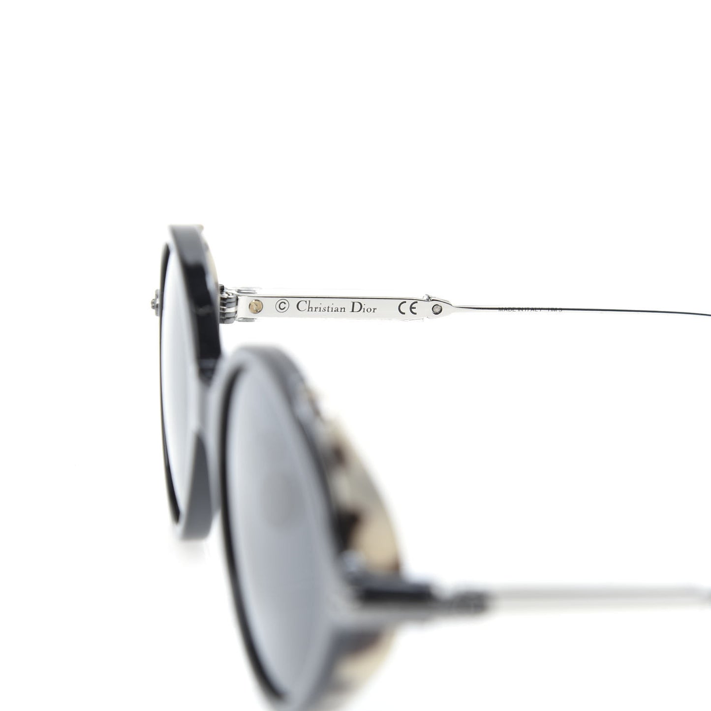 Acetate Umbrage Round Sunglasses Tortoise Black