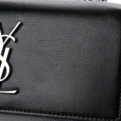 Saint Laurent Calfskin Monogram Sunset Chain Wallet Black 13 of 14