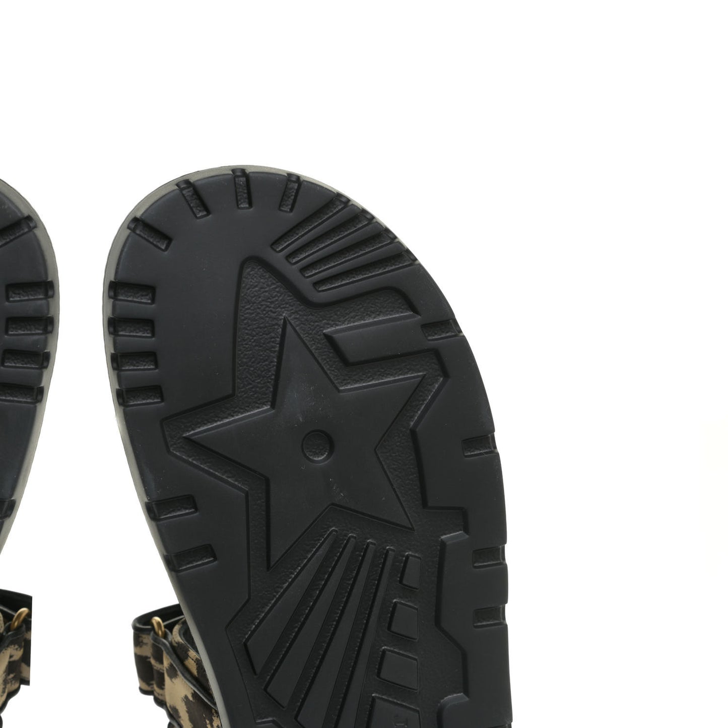 Technical Fabric Mizza Print DiorAct Sandals 41.5 Beige Multicolor