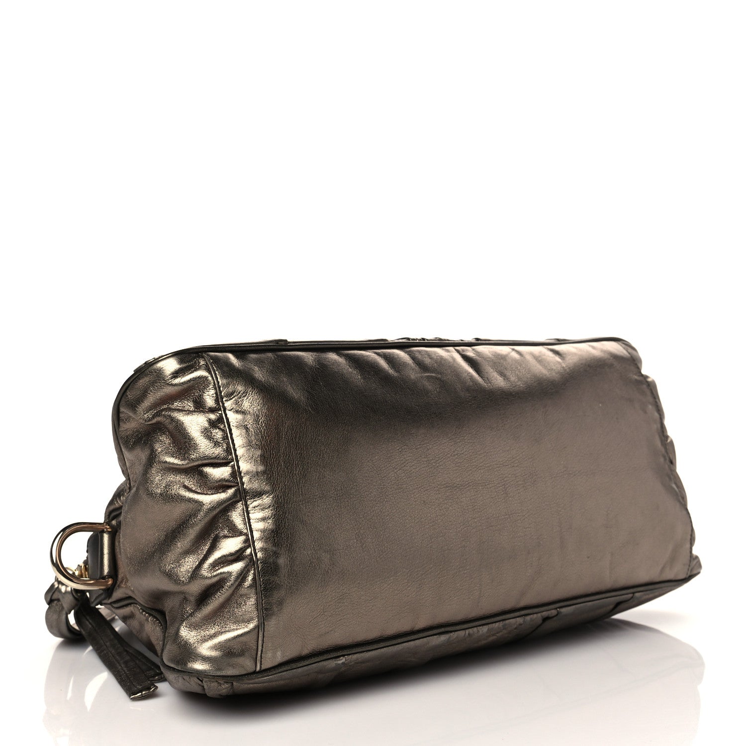 Gucci Metallic Calfskin Medium Hysteria Top Handle Bag Gold 4 of 11