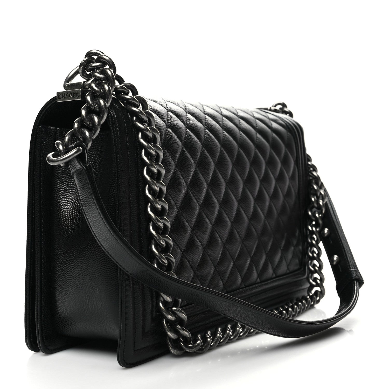 Chanel Caviar Quilted New Medium Boy Flap Black 2 of 11