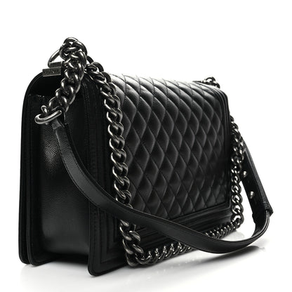 Chanel Caviar Quilted New Medium Boy Flap Black 2 of 11