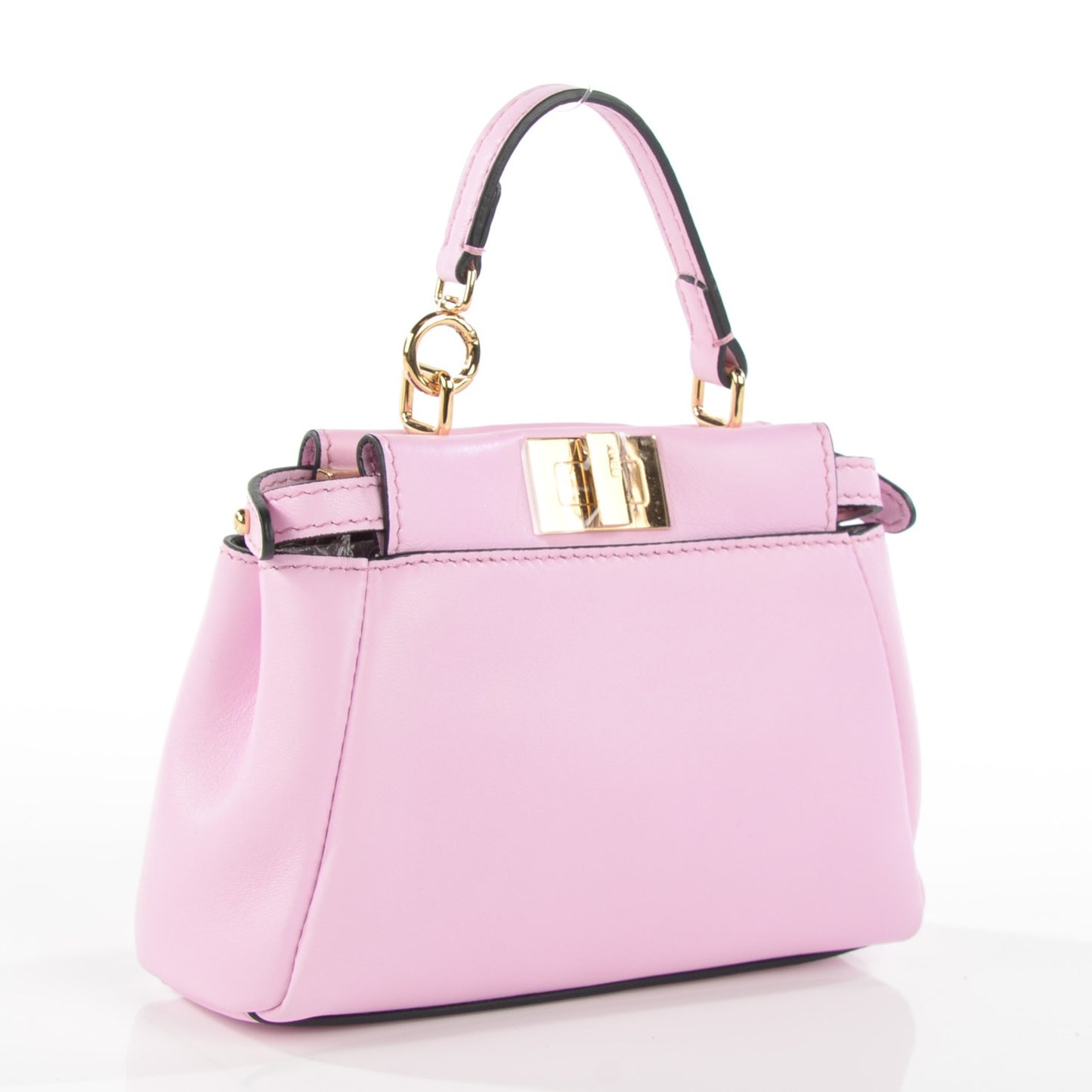 Shiny Nappa Micro Peekaboo Iconic Satchel Lavanda