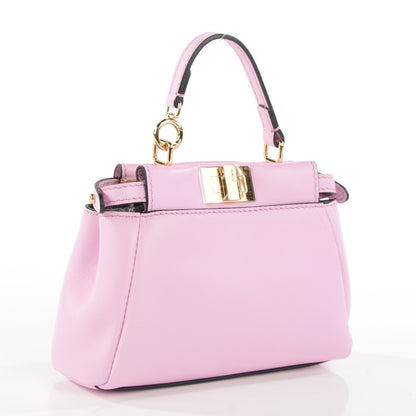 Fendi Shiny Nappa Micro Peekaboo Iconic Satchel Lavanda 3 of 8