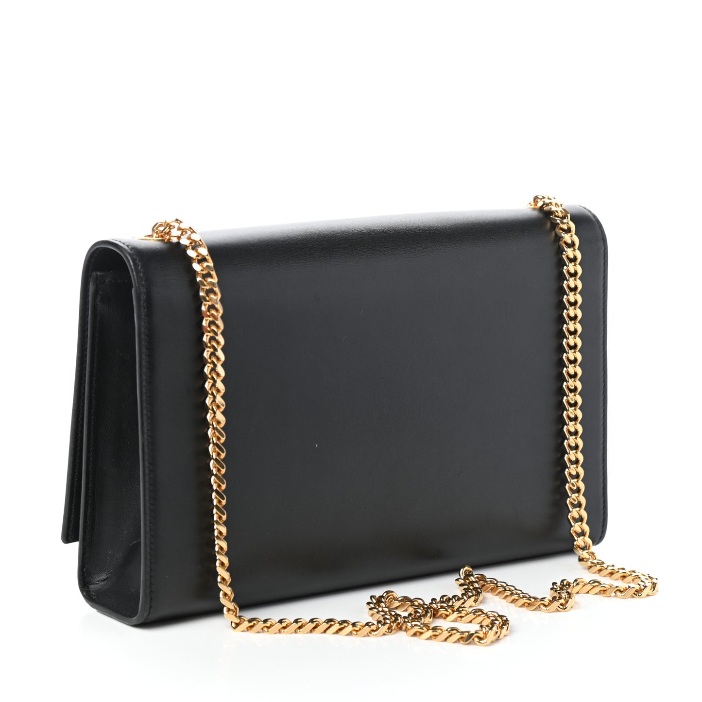 Smooth Calfskin Medium Classic Monogram Kate Tassel Satchel Black