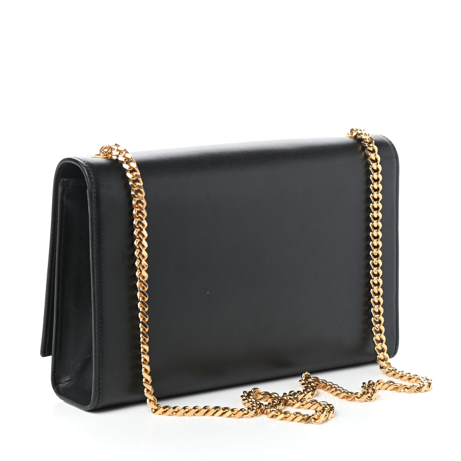 Saint Laurent Smooth Calfskin Medium Classic Monogram Kate Tassel Satchel Black 3 of 9