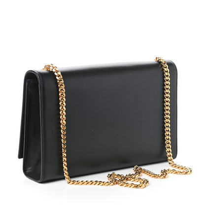 Saint Laurent Smooth Calfskin Medium Classic Monogram Kate Tassel Satchel Black 3 of 9