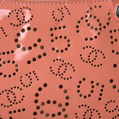 Chanel Patent Perforated CC No 5 Tote Coral 21 of 23