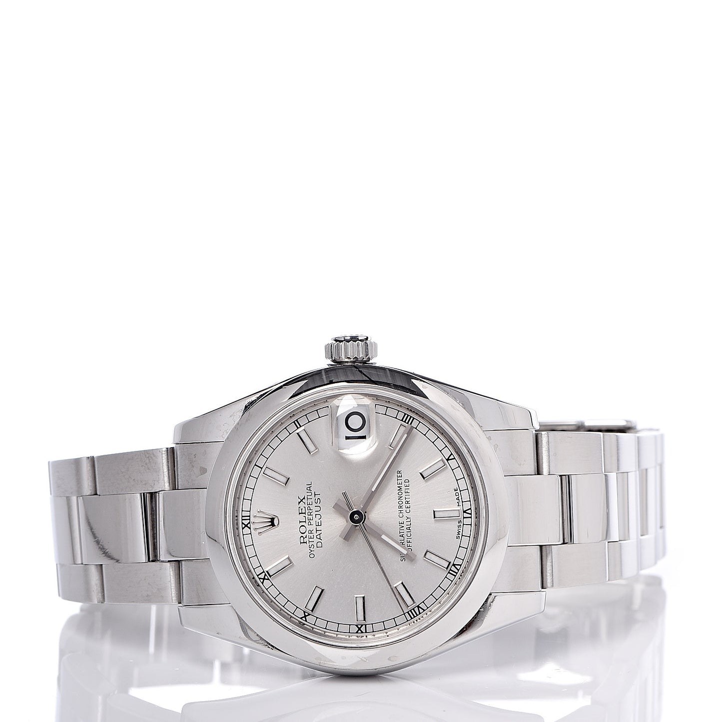 Stainless Steel 31mm Oyster Perpetual Datejust Watch Silver 178240