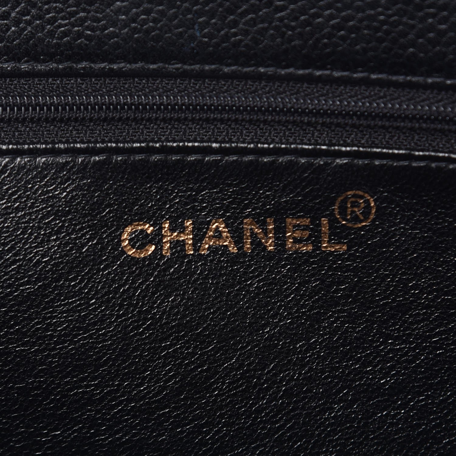 Chanel Caviar Large CC Shoulder Bag Black 6 of 8