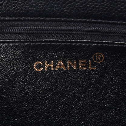 Chanel Caviar Large CC Shoulder Bag Black 6 of 8
