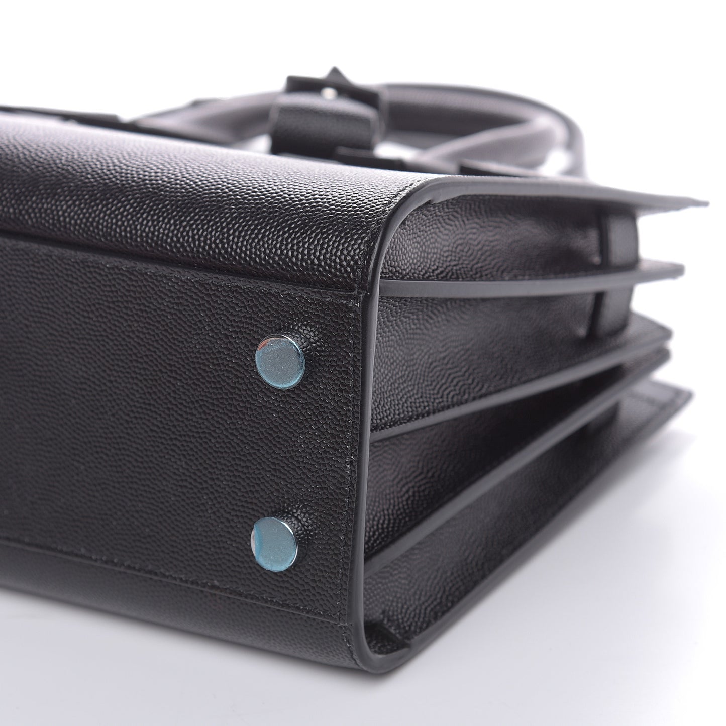 Grained Calfskin Nano Sac De Jour Black