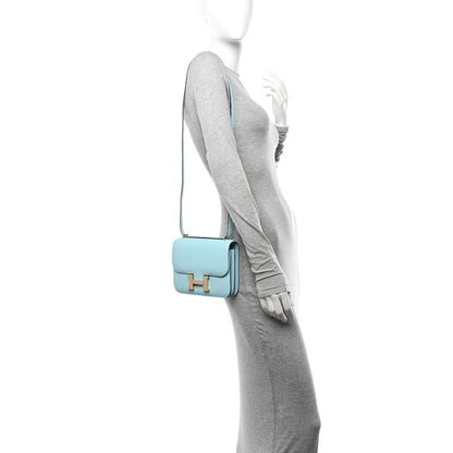 Hermes Chevre Mysore Constance 18 Bleu Zephyr 2 of 12