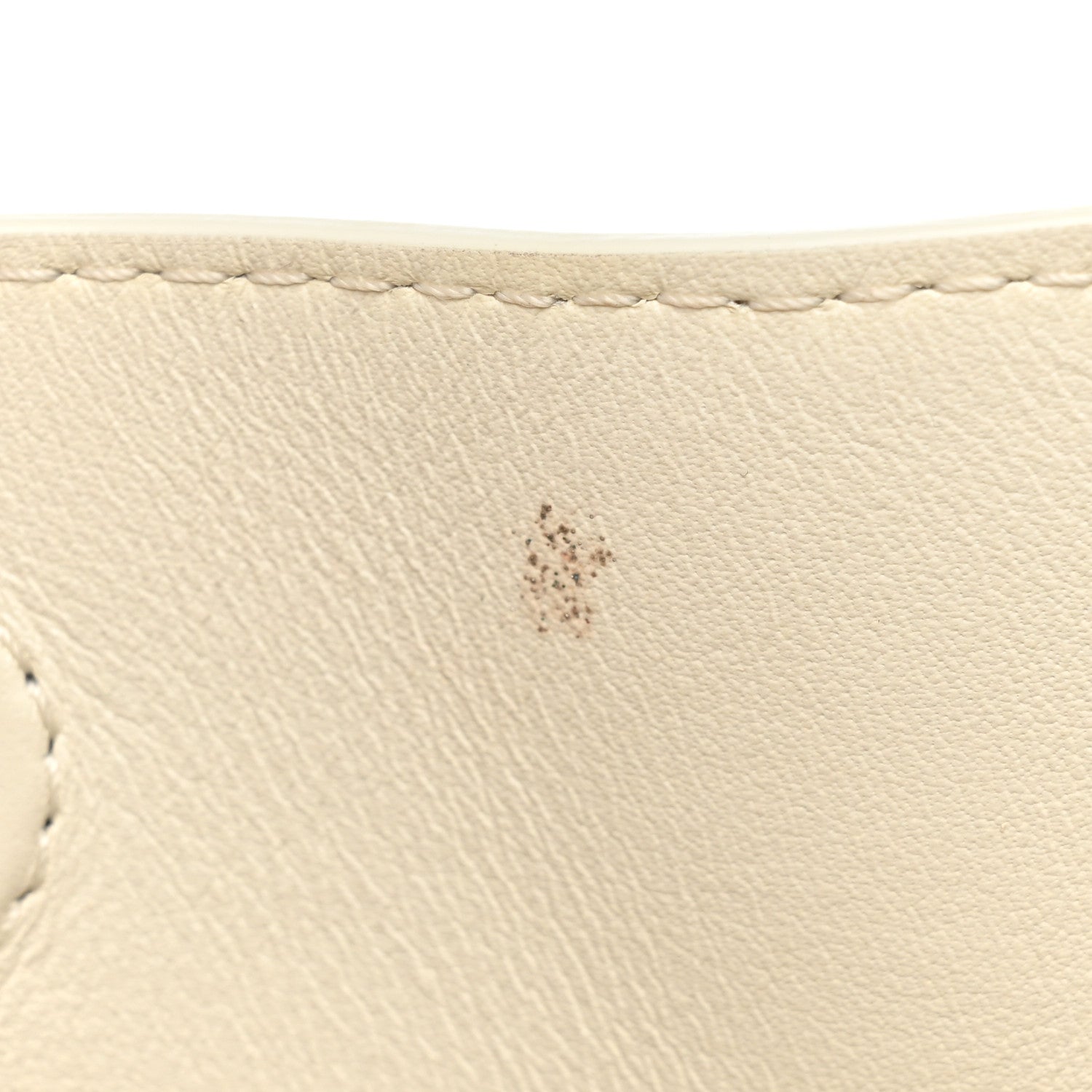 Chanel Calfskin Quilted Small Chain Flat Tote White 10 of 14
