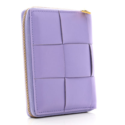 Bottega Veneta Nappa Maxi Intrecciato Zip Around Wallet Wisteria 2 of 7