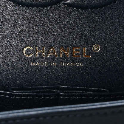 Chanel Washed Denim Quilted Medium Double Flap Blue 6 of 10