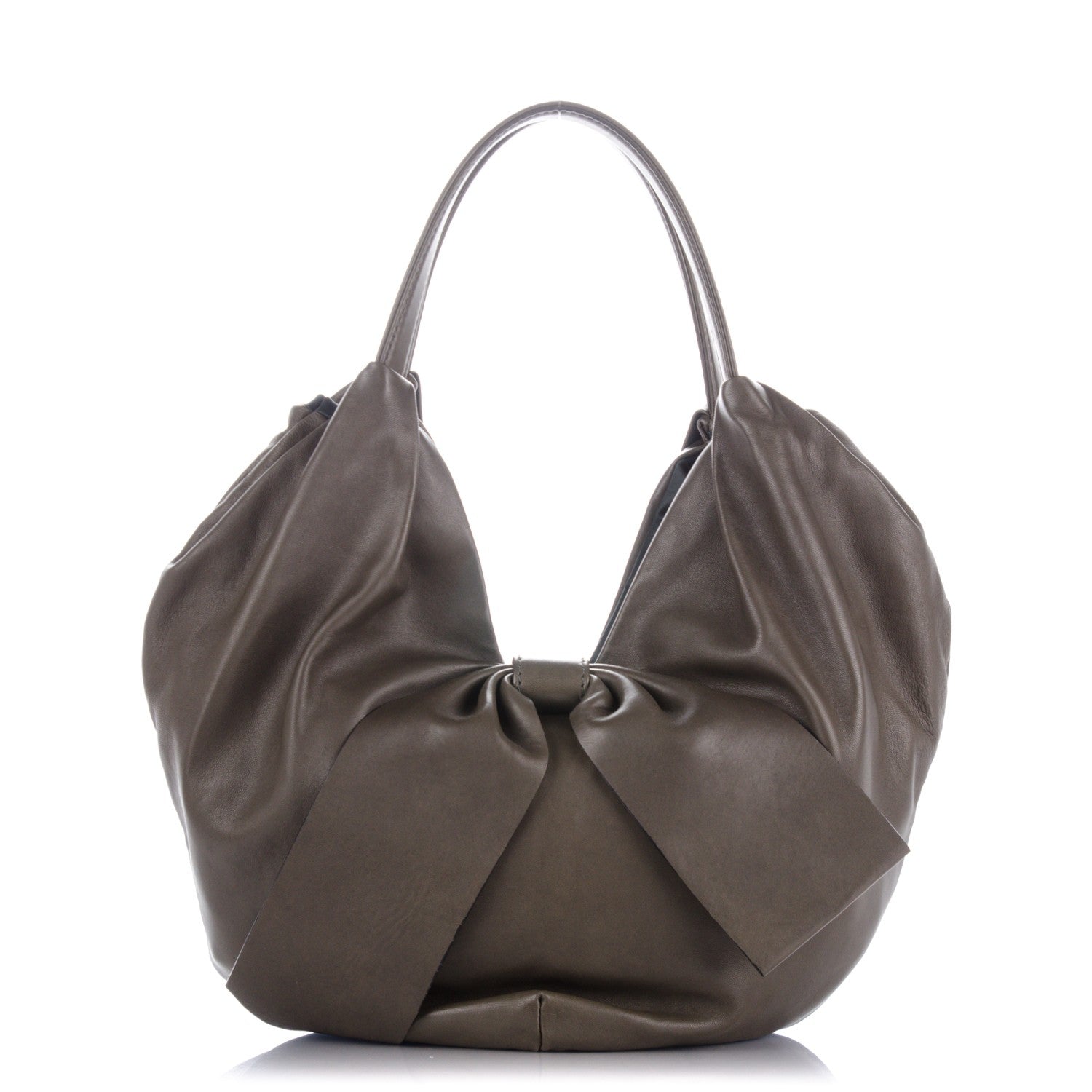 Valentino Garavani Nappa 360 Bow Hobo Grey 1 of 7