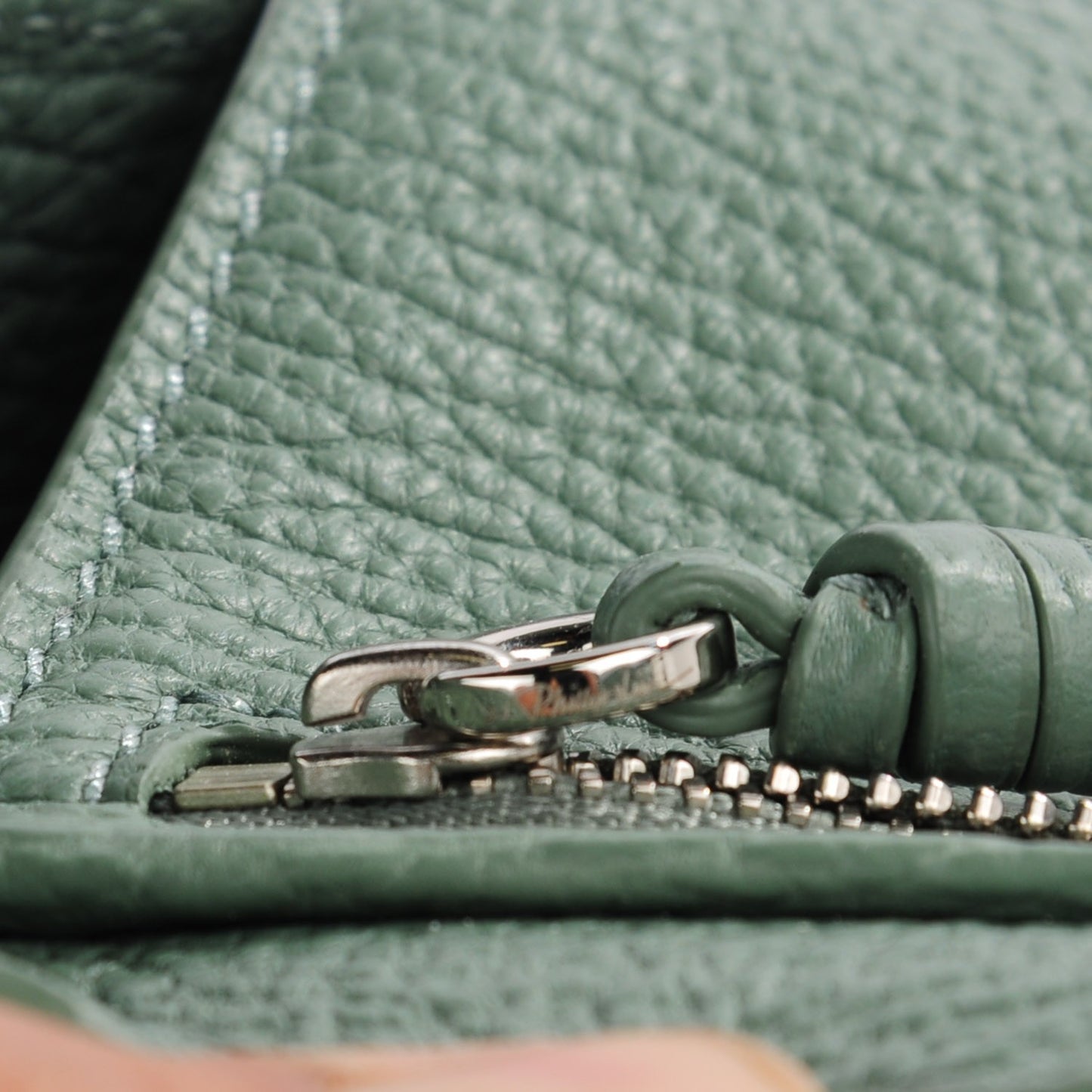 3.1 Textured Calfskin Medium Pashli Satchel Agave
