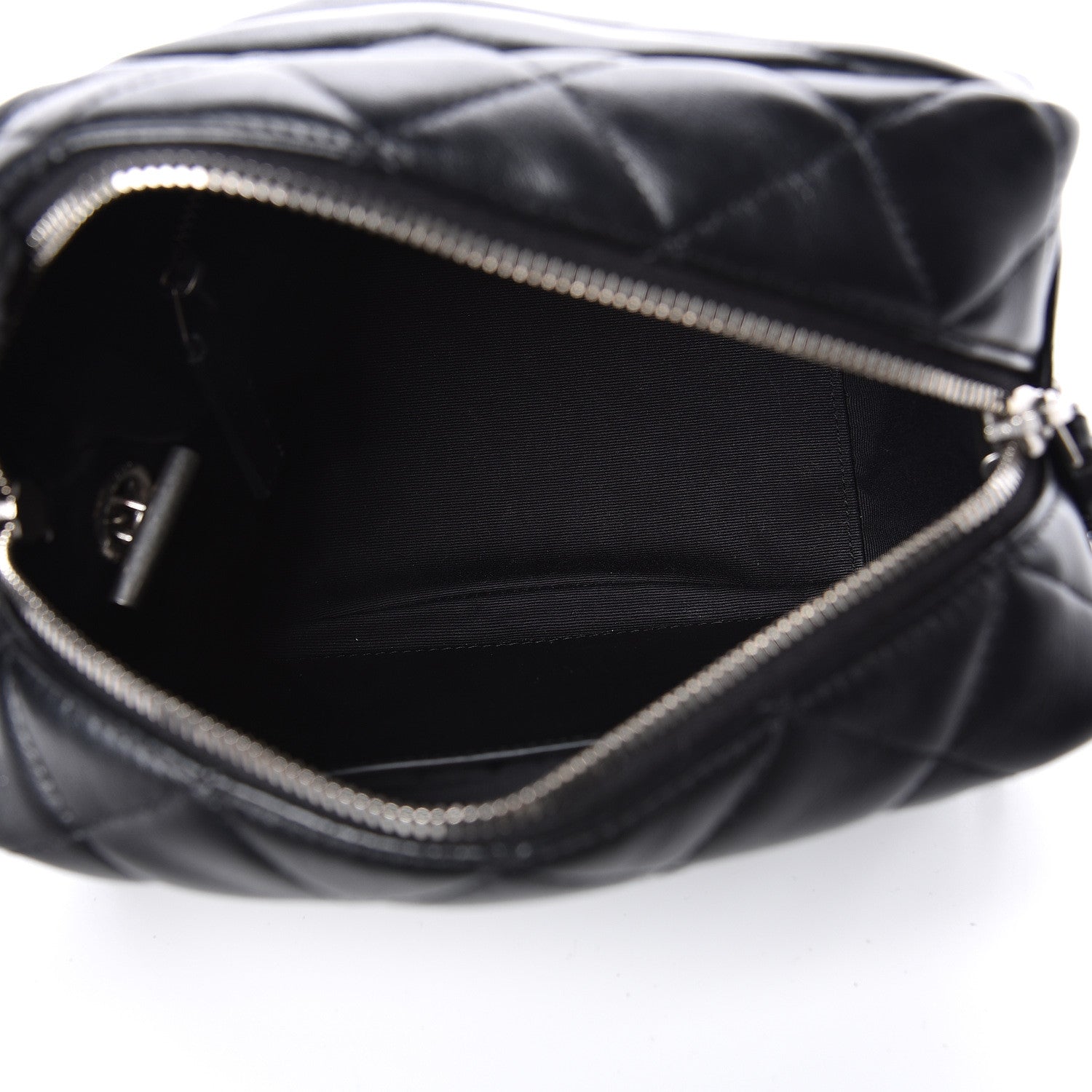 Saint Laurent Calfskin Y Quilted Monogram Small Loulou Bowling Bag Black 5 of 9