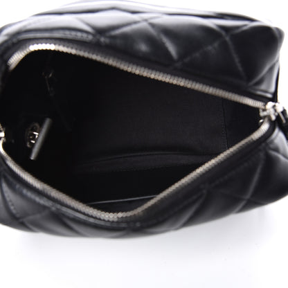 Saint Laurent Calfskin Y Quilted Monogram Small Loulou Bowling Bag Black 5 of 9