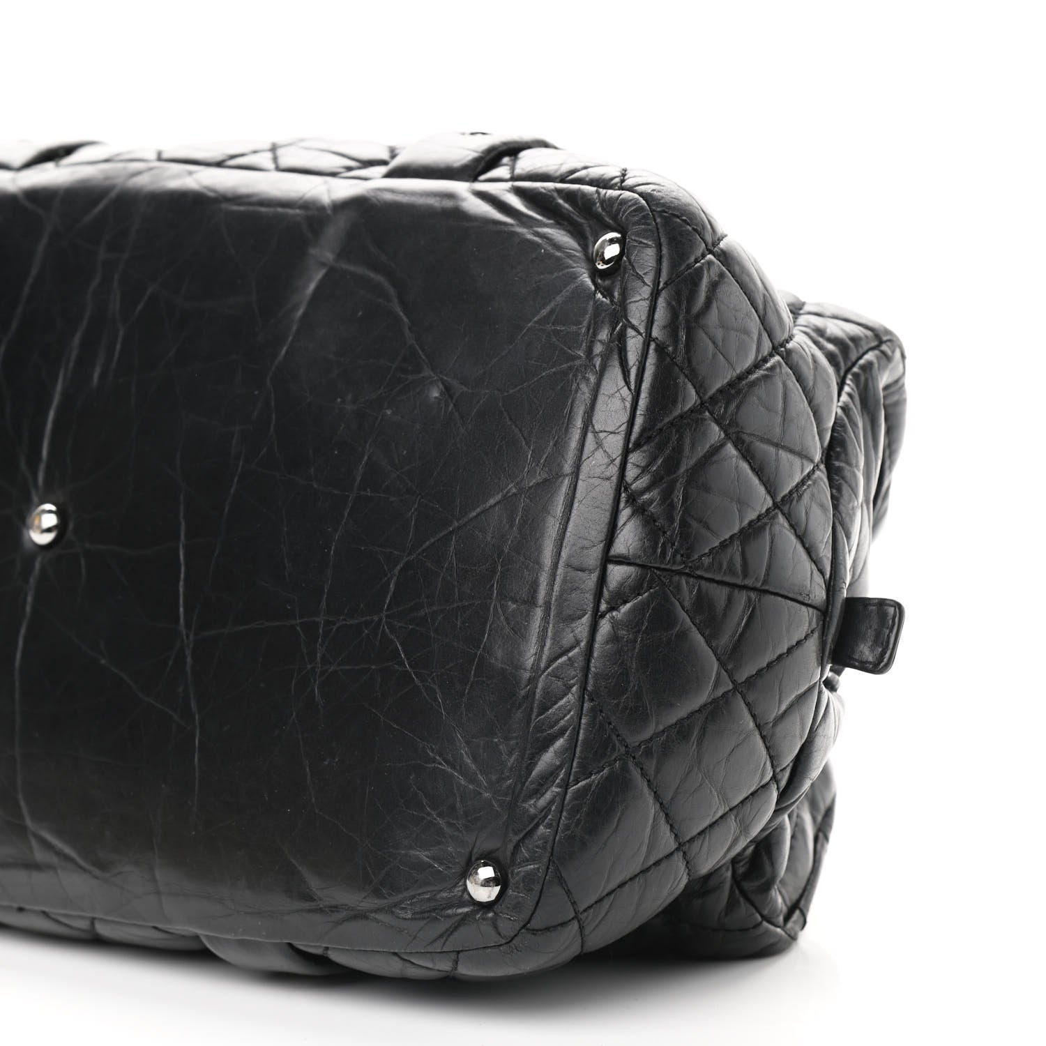Chanel Lambskin Vintage Ligne Lady Braid Tote Black 10 of 15
