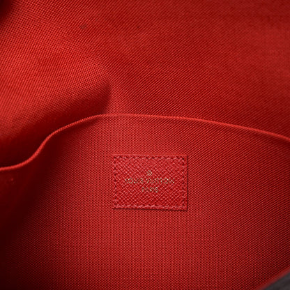 Louis Vuitton Damier Ebene Pochette Felicie Chain Wallet 6 of 13
