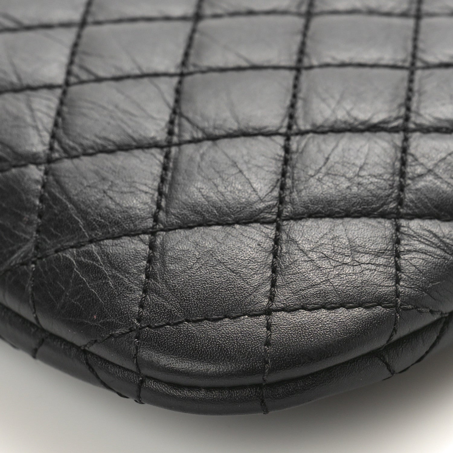 Chanel Aged Calfskin Quilted Crossbody Bag Black 10 of 10