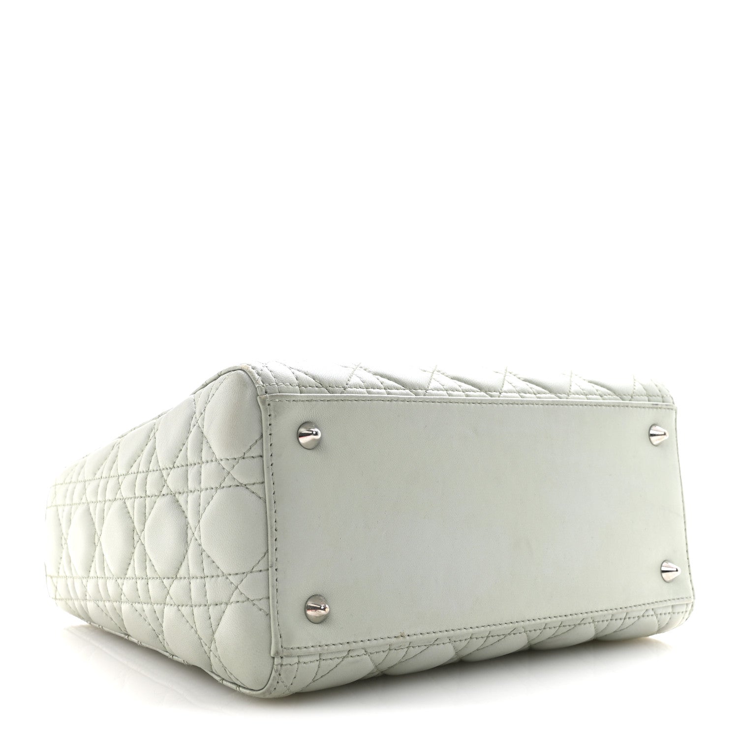 Christian Dior Lambskin Cannage Medium Lady Dior Green 4 of 17