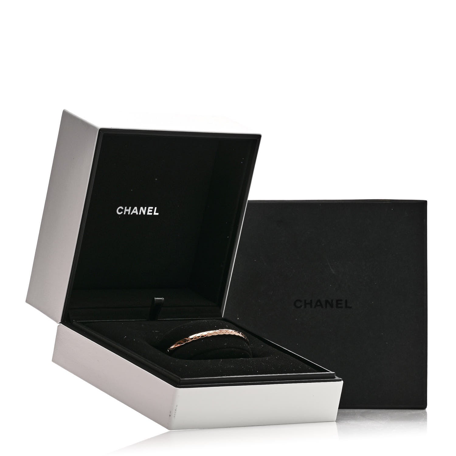 Chanel 18K Beige Gold Mini Coco Crush Bangle Bracelet M 5 of 5