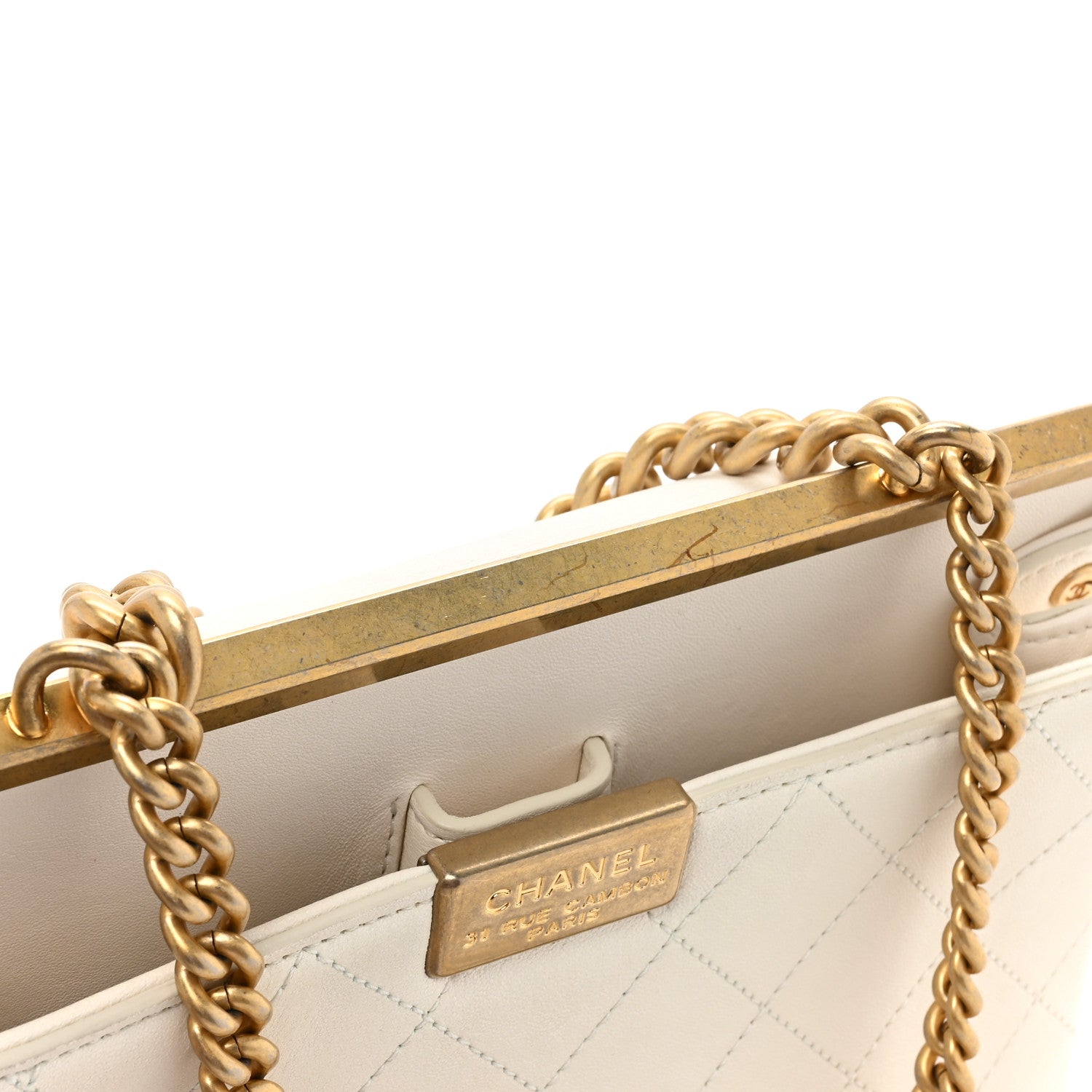 Chanel Lambskin Stitched Coco Luxe Small Flap Beige 13 of 17