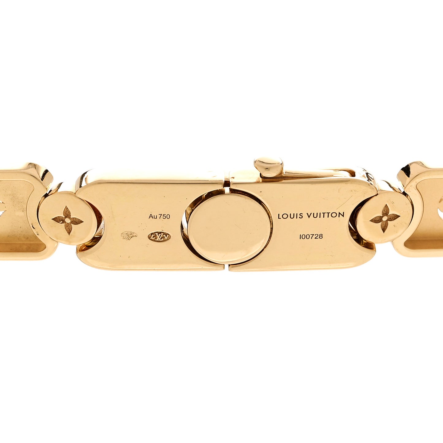 18K Yellow Gold Les Gastons Vuitton Gourmette Necklace