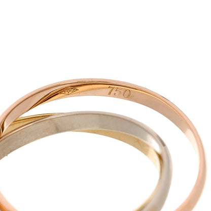 Cartier 18K Pink Yellow White Gold Extra Small Cartier Trinity Ring 53 6.25 6 of 6