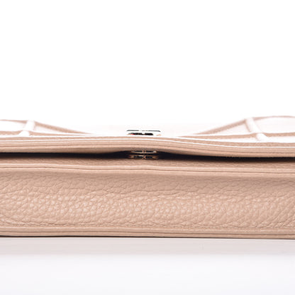 Christian Dior Grained Calfskin Diorama Wallet on Chain Pouch Nude 16 of 17