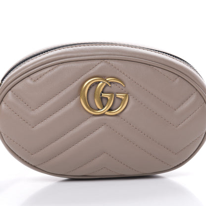 Gucci Calfskin Matelasse GG Marmont Belt Bag 95 38 Porcelain Rose 8 of 11