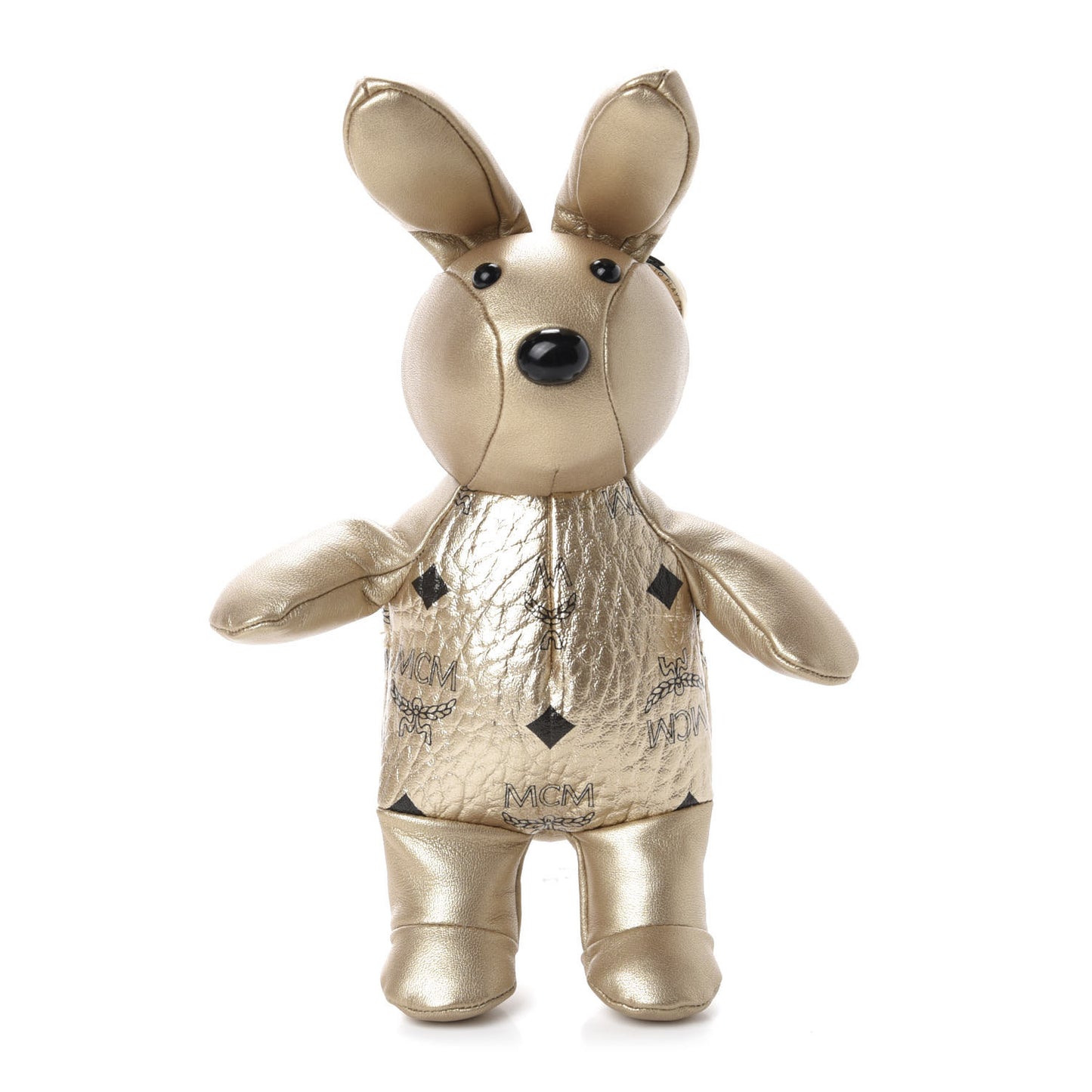 Metallic Visetos Zoo Rabbit Drawstring Bucket Bag Berlin Gold